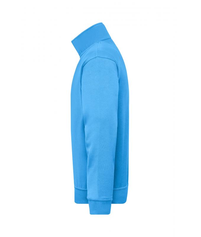 Unisex Workwear Half-Zip Sweat Aqua 8172