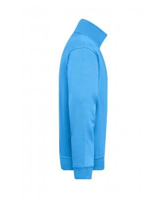 Unisex Workwear Half-Zip Sweat Aqua 8172