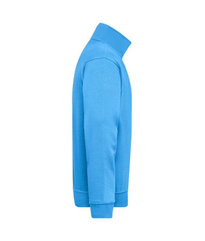 Unisex Workwear Half-Zip Sweat Aqua 8172