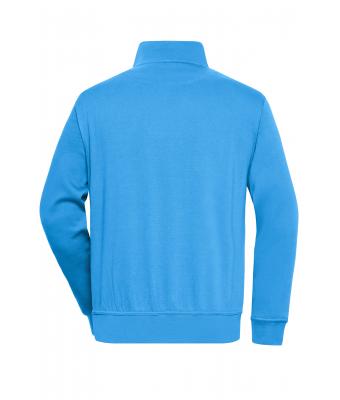 Unisex Workwear Half-Zip Sweat Aqua 8172