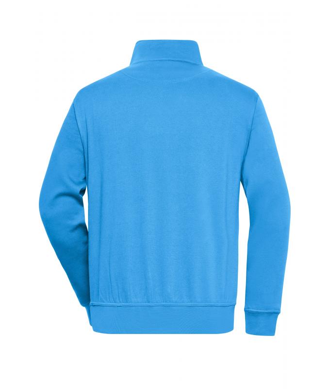 Unisex Workwear Half-Zip Sweat Aqua 8172