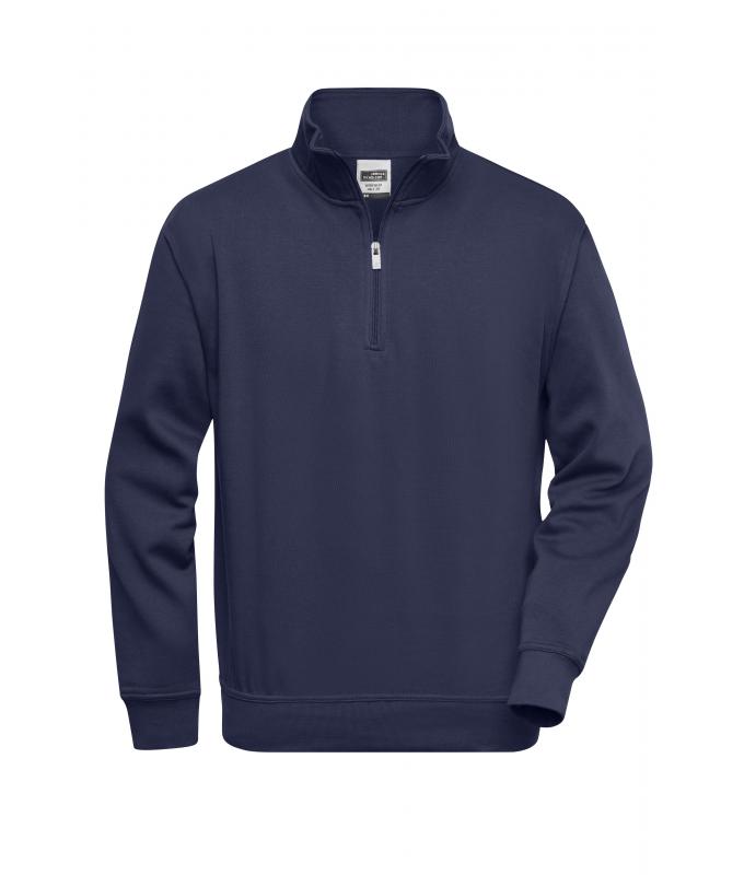 Unisex Workwear Half-Zip Sweat Navy 8172