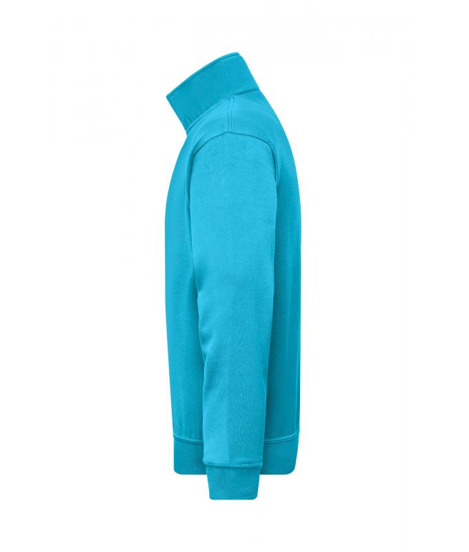 Unisex Workwear Half-Zip Sweat Turquoise 8172