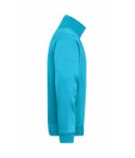 Unisex Workwear Half-Zip Sweat Turquoise 8172