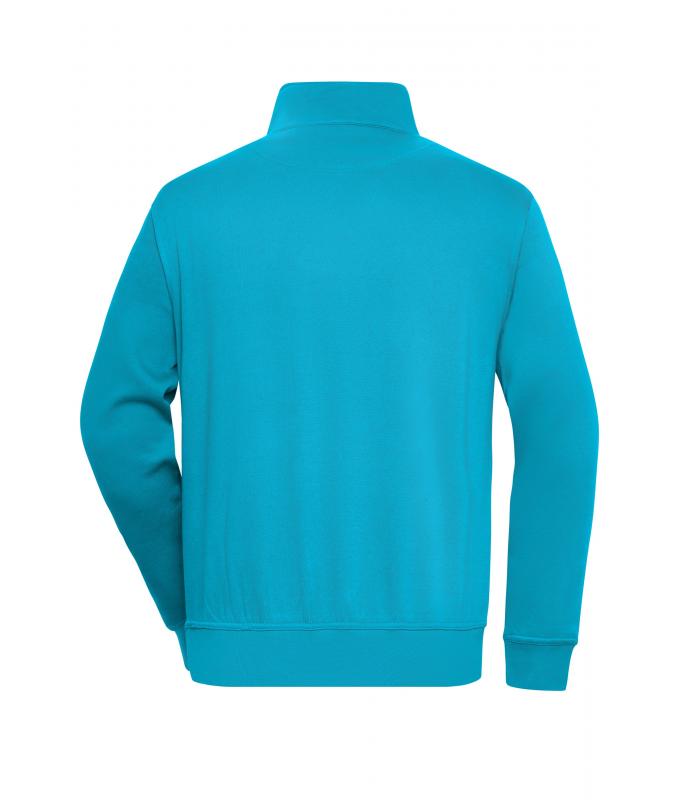 Unisex Workwear Half-Zip Sweat Turquoise 8172