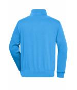 Unisex Workwear Half-Zip Sweat Aqua 8172