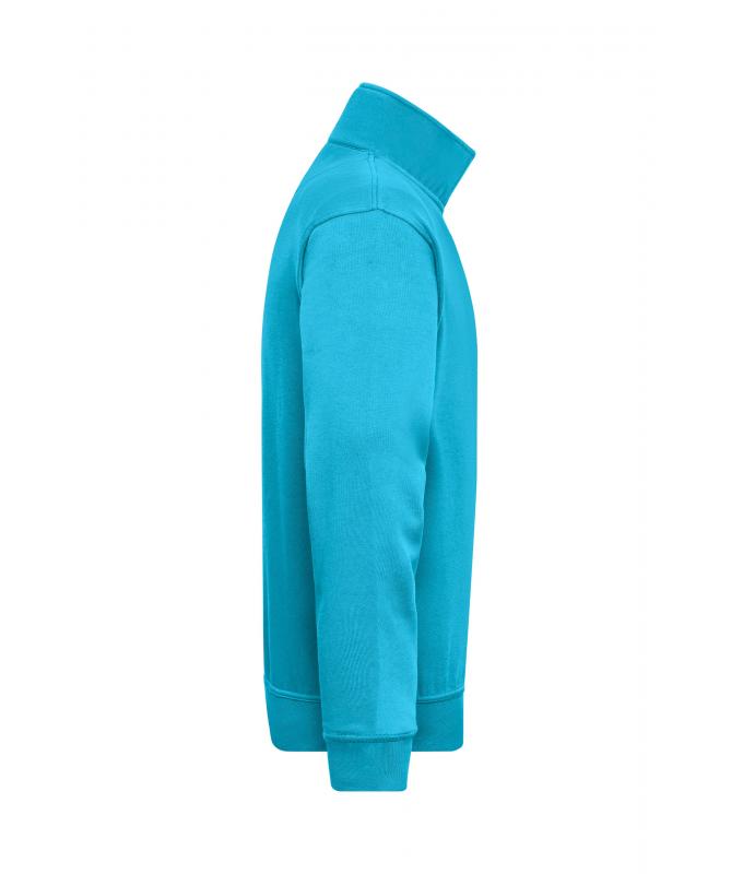 Unisex Workwear Half-Zip Sweat Turquoise 8172