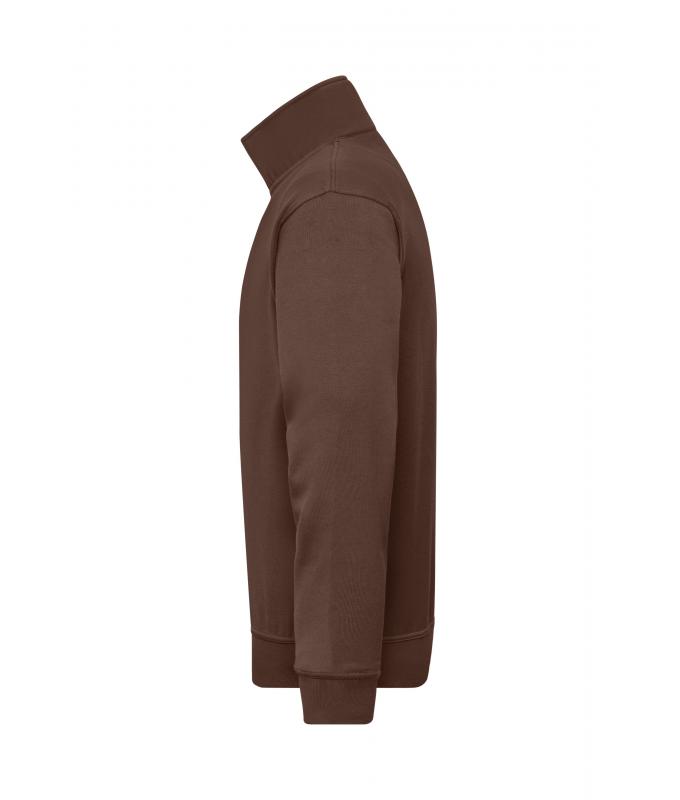 Unisex Workwear Half-Zip Sweat Brown 8172