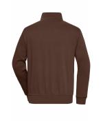 Unisex Workwear Half-Zip Sweat Brown 8172