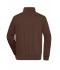 Unisex Workwear Half-Zip Sweat Brown 8172