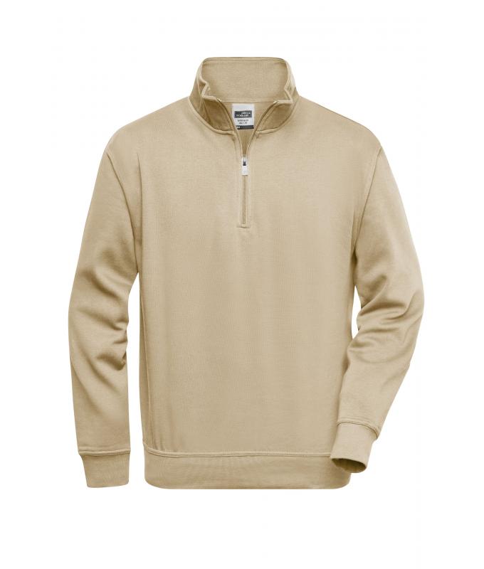 Unisex Workwear Half-Zip Sweat Stone 8172