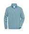 Unisex Workwear Half-Zip Sweat Steel-blue 8172