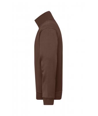 Unisex Workwear Half-Zip Sweat Brown 8172