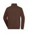 Unisex Workwear Half Zip Sweat Brown 8172