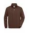 Unisex Workwear Half-Zip Sweat Brown 8172