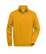 Unisex Workwear Half-Zip Sweat Gold-yellow 8172