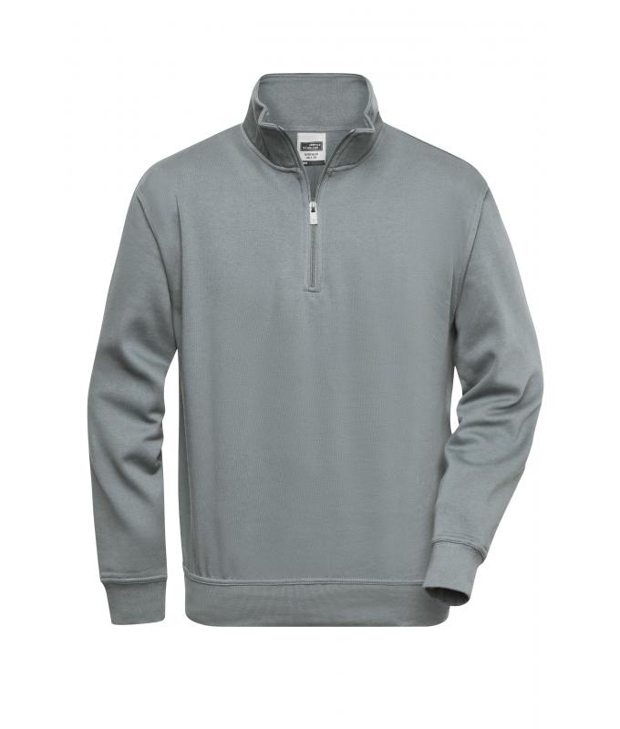 Unisex Workwear Half-Zip Sweat Dark-grey 8172