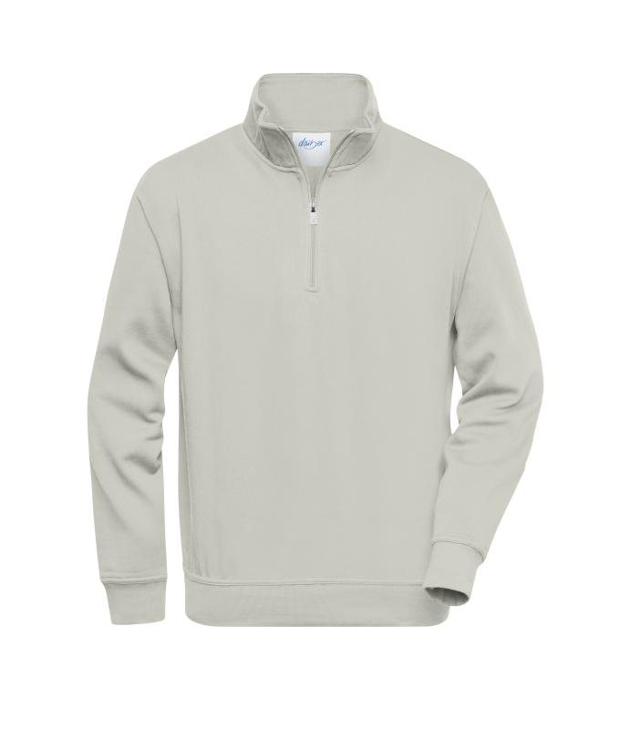 Unisex Workwear Half-Zip Sweat Cement 8172