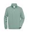 Unisex Workwear Half-Zip Sweat Foggy-green 8172