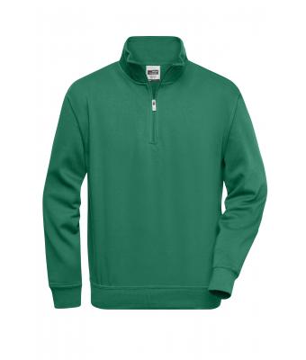Unisex Workwear Half-Zip Sweat Dark-green 8172