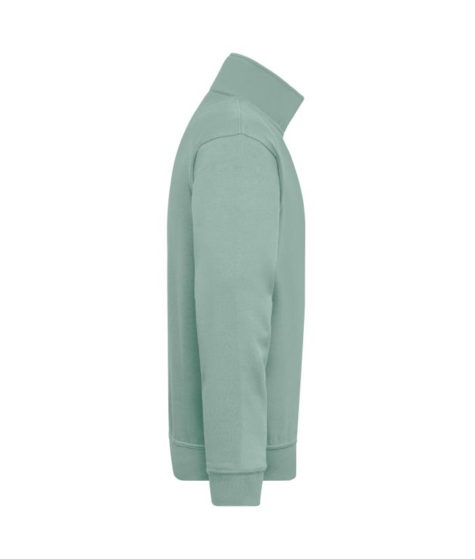 Unisex Workwear Half-Zip Sweat Foggy-green 8172