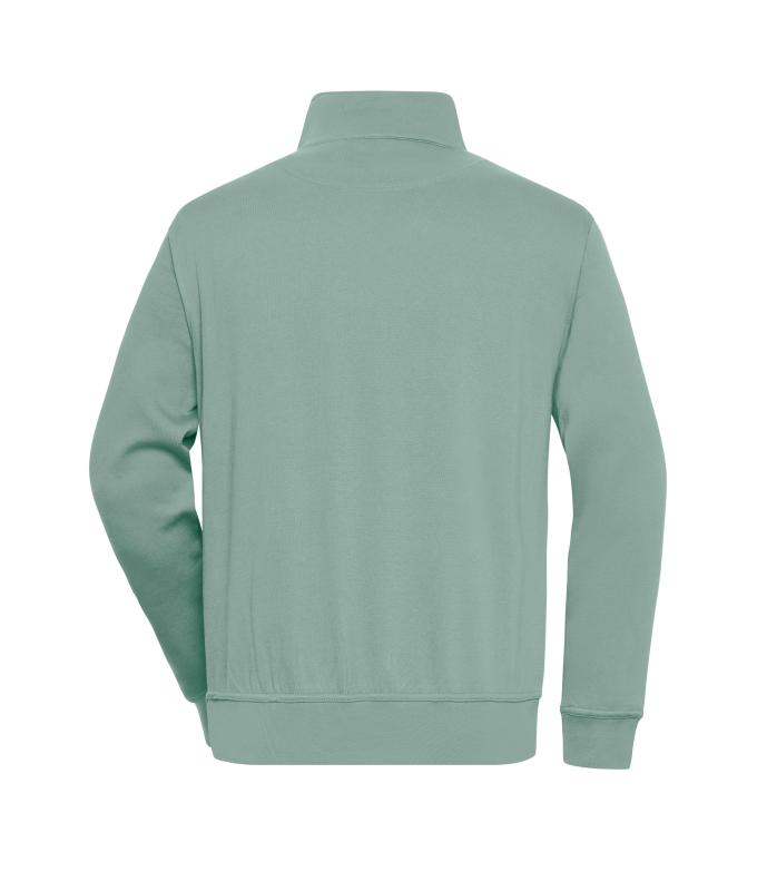 Unisex Workwear Half-Zip Sweat Foggy-green 8172