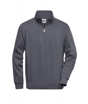 Unisex Workwear Half-Zip Sweat Carbon 8172