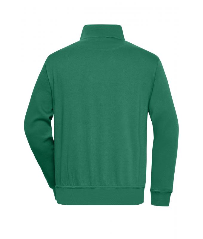 Unisex Workwear Half-Zip Sweat Dark-green 8172