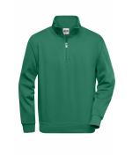 Unisex Workwear Half-Zip Sweat Dark-green 8172