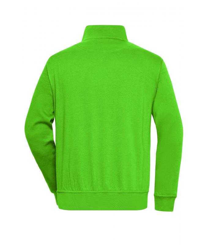 Unisex Workwear Half-Zip Sweat Lime-green 8172