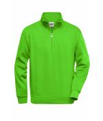 Unisex Workwear Half-Zip Sweat Lime-green 8172