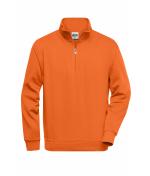 Unisex Workwear Half-Zip Sweat Orange 8172