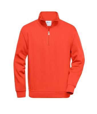 Unisex Workwear Half-Zip Sweat Spicy-orange 8172