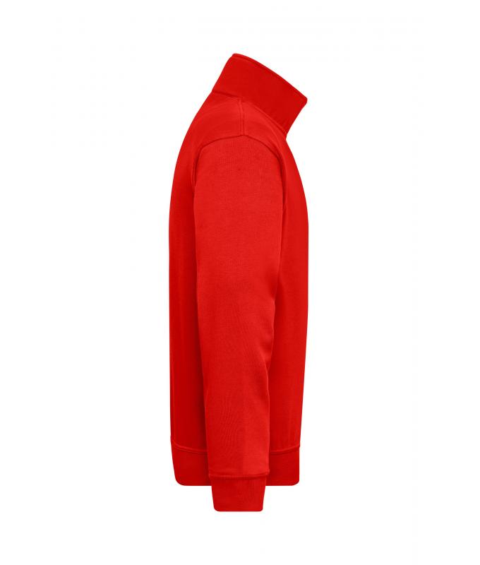 Unisex Workwear Half-Zip Sweat Red 8172