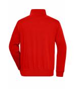 Unisex Workwear Half-Zip Sweat Red 8172