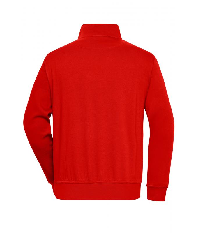 Unisex Workwear Half-Zip Sweat Red 8172