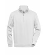 Unisex Workwear Half-Zip Sweat White 8172