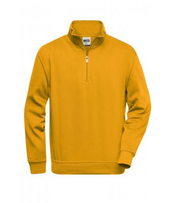 Unisex Workwear Half-Zip Sweat Gold-yellow 8172