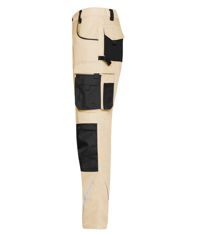 Unisex Workwear Pants - STRONG - Stone/black 8290