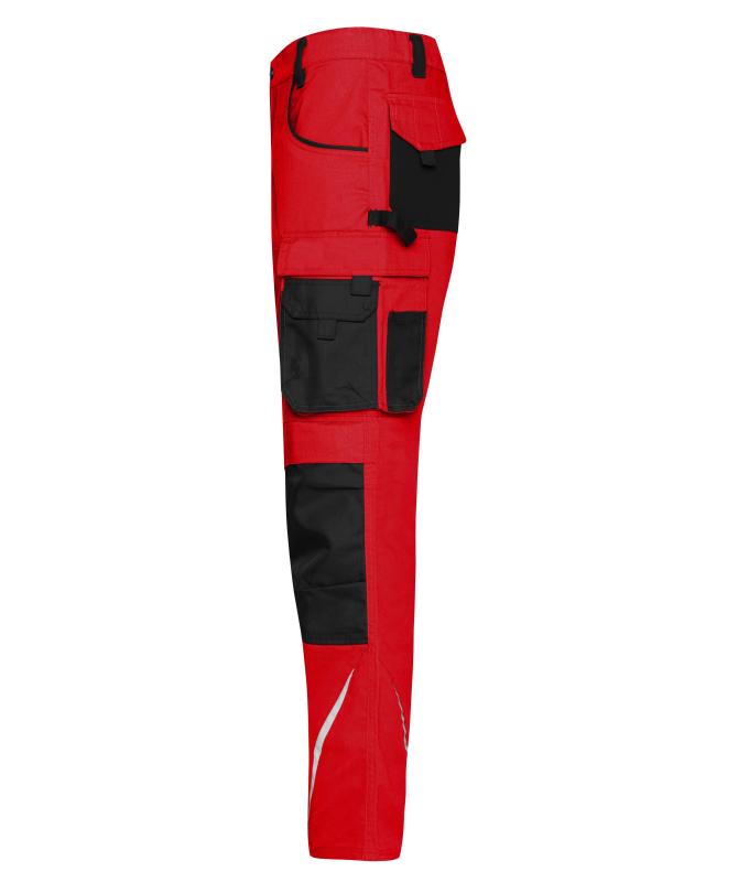 Unisex Workwear Pants - STRONG - Red/black 8290