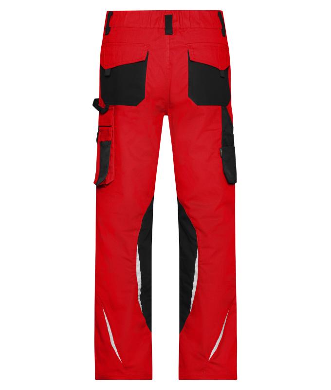 Unisex Workwear Pants - STRONG - Red/black 8290