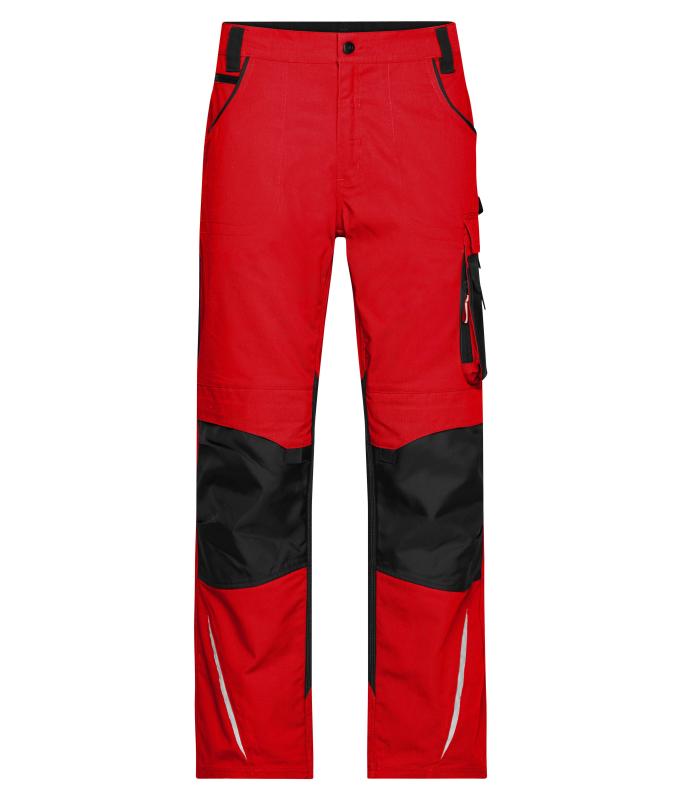 Unisex Workwear Pants - STRONG - Red/black 8290