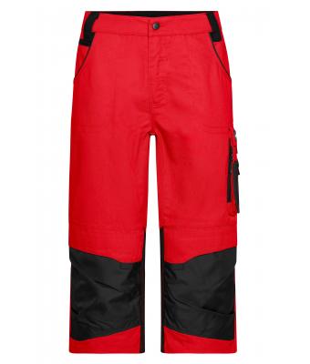 Unisex Workwear 3/4 Pants - STRONG - Red/black 8289