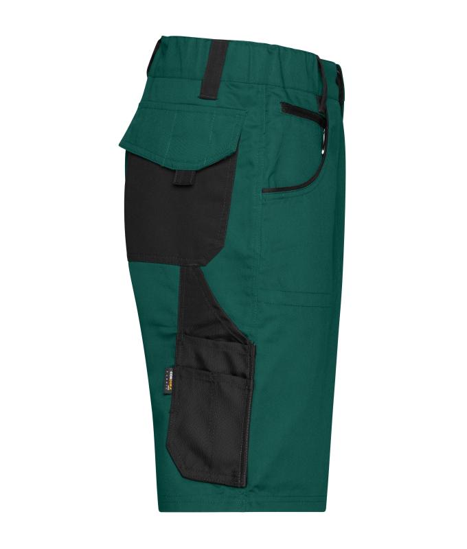 Unisex Workwear Bermudas - STRONG - Dark-green/black 8287