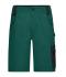 Unisex Workwear Bermudas - STRONG - Dark-green/black 8287