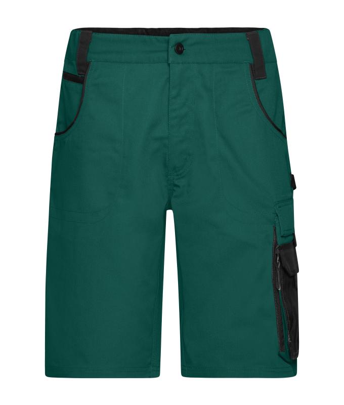 Unisex Workwear Bermudas - STRONG - Dark-green/black 8287