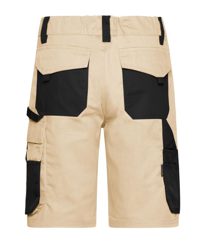 Unisex Workwear Bermudas - STRONG - Stone/black 8287