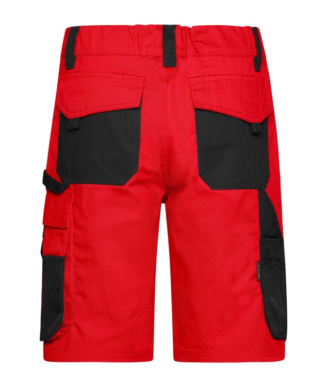 Unisex Workwear Bermudas - STRONG - Red/black 8287