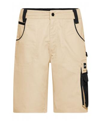 Unisex Workwear Bermudas - STRONG - Stone/black 8287