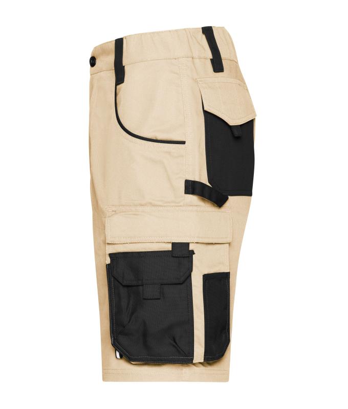 Unisex Workwear Bermudas - STRONG - Stone/black 8287